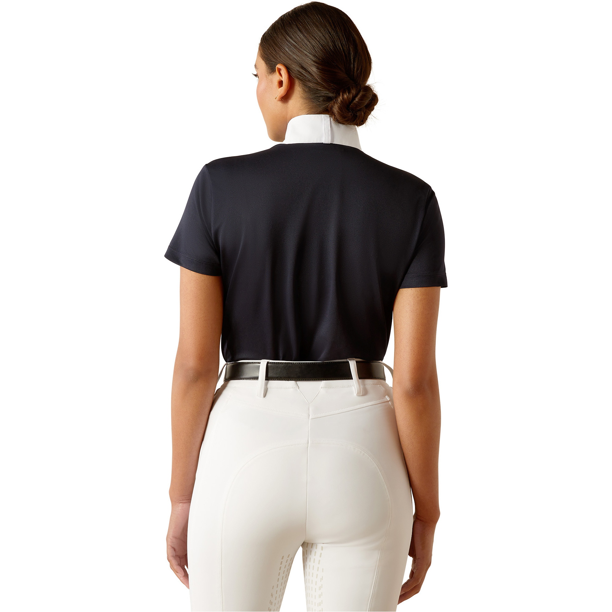 2025 Ariat Womens Aptos Short Sleeve Show Shirt 10055259 - Show Navy